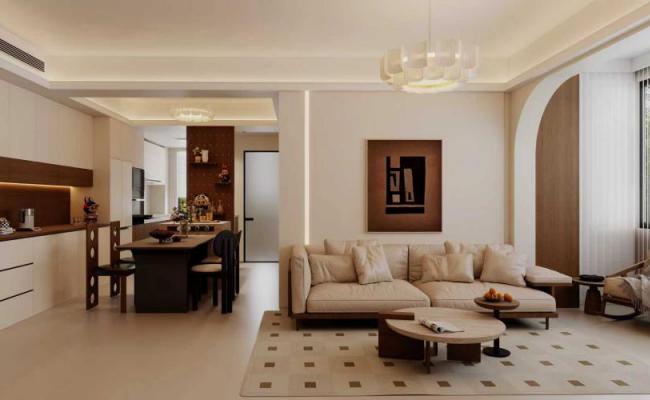 不張揚(yáng)的奶油調(diào)，搭配恰到好處的暖，家就該是這般溫柔的模樣